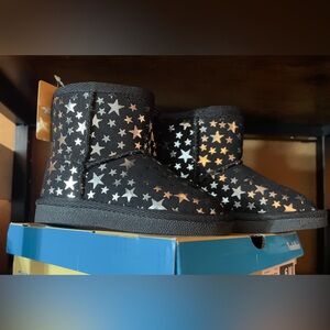 Thereabouts Lil Emery Starry Black Boots- Toddler 6M NIB